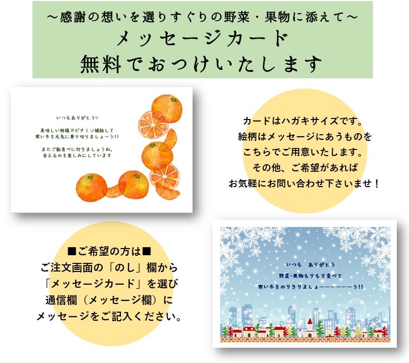 柑橘メッセージカード