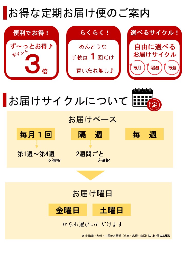 定期便のご案内
